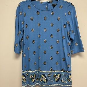 NWT J.Jill Wearever Collection 3/4 Sleeve Lightweight Top